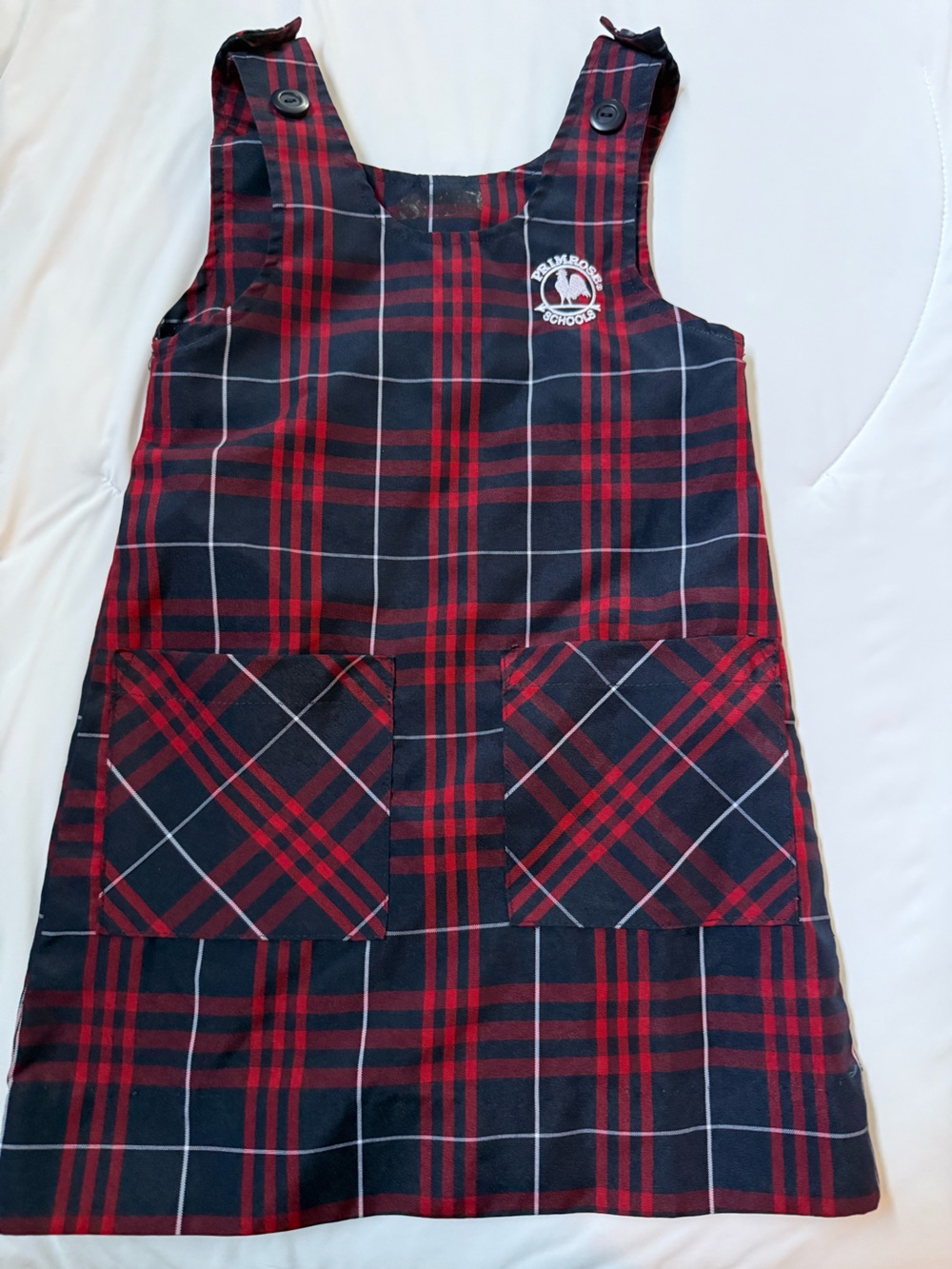 Primrose Schools Plaid Jumper YXS